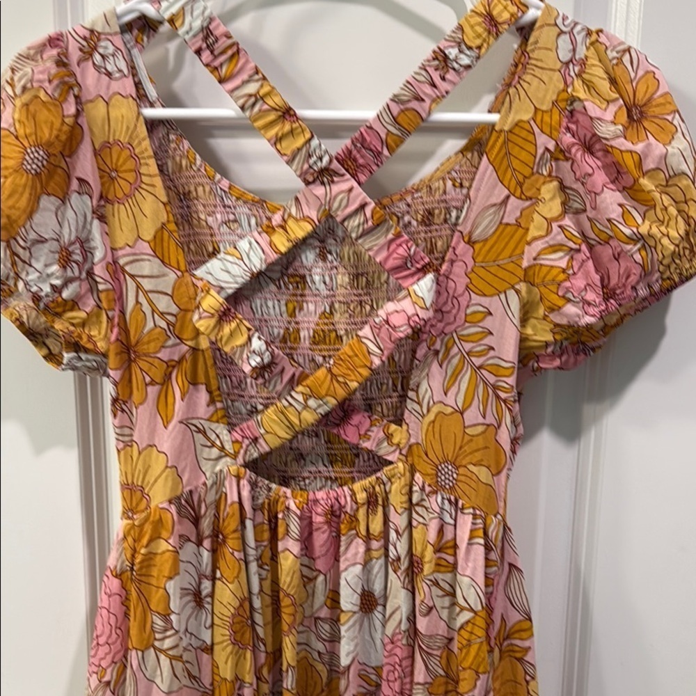 Anthropologie Kachel Smocked Floral Maxi Dress - Picture 12 of 14